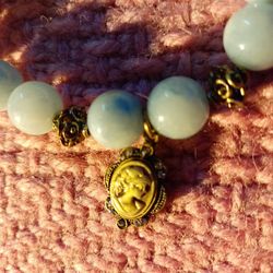 Amazonite Gemstone Beaded Bracelet 