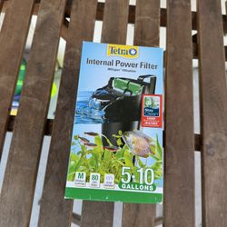 Tetra Whisper Internal Power Filter 5 To 10 Gallons, For aquariums, In-Tank Filtration With Air Pump, Black