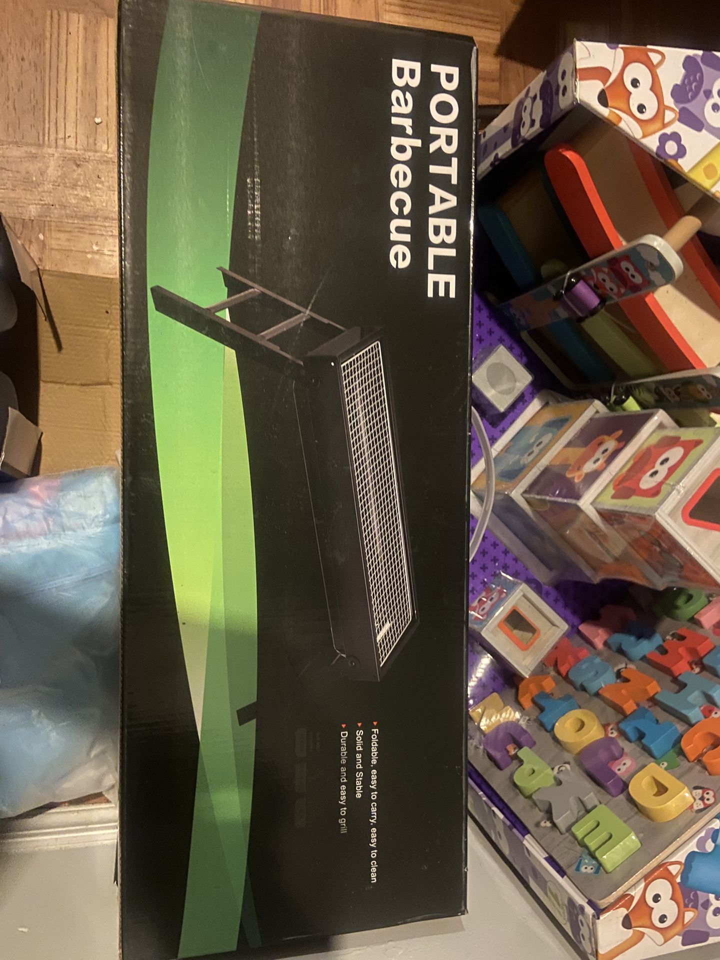 Charcoal Grill,Portable for Barbecue, Folding BBQ Grill, Small for Outdoor Camping Hiking Picnics Traveling 24''x13''x9''