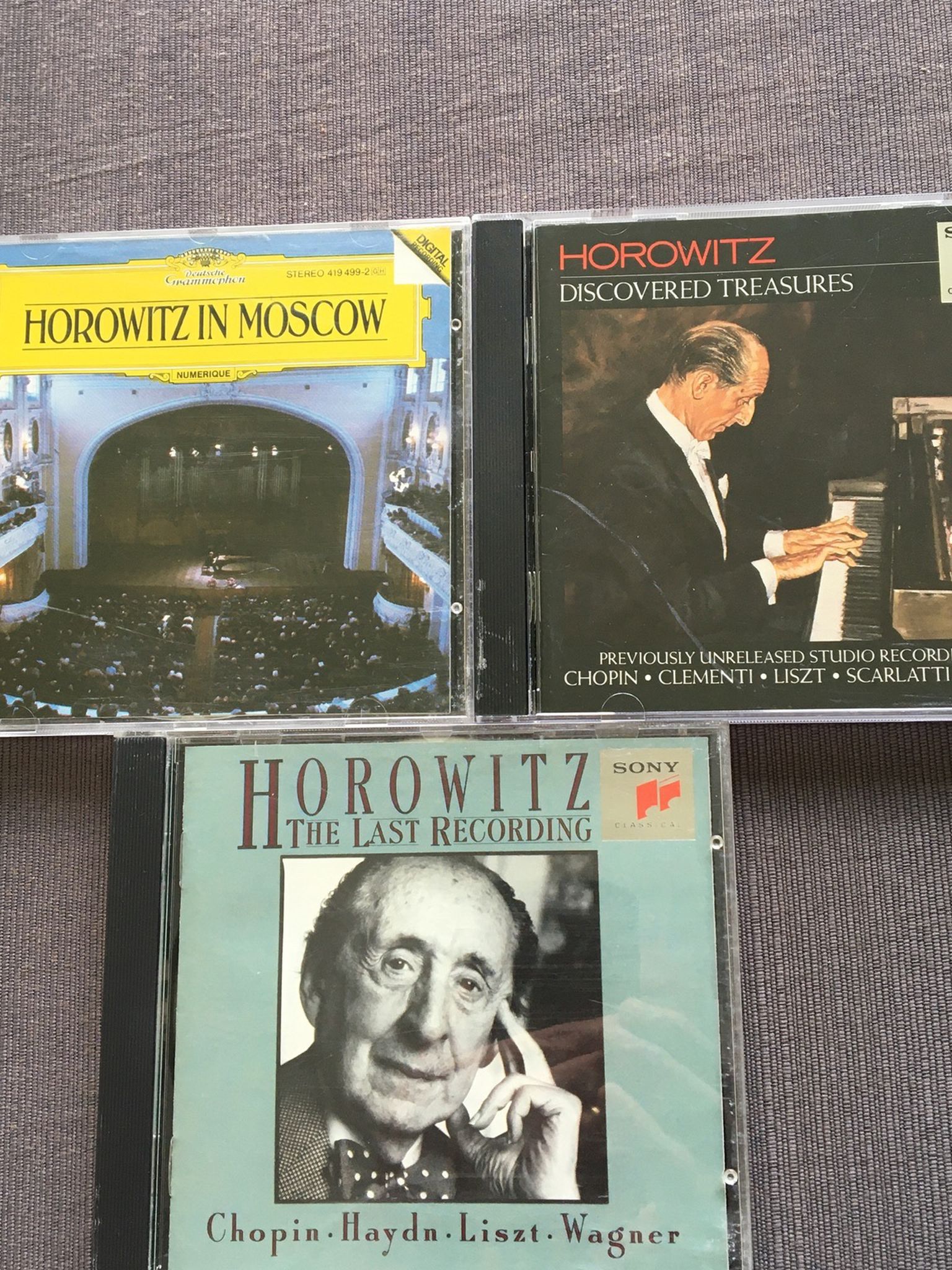 Classical Music Piano Legend Vladimir Horowitz, his most classic 3 CDs.