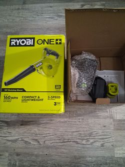 Ryobi 18v one electrical blower with  charger