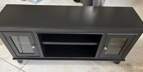 TV stand and storage-black