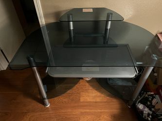 Glass Desk Great Conditions See Picture 