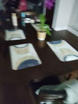 Diner table , Ashley ,Dark Brown  5ft long ,4 ft wide