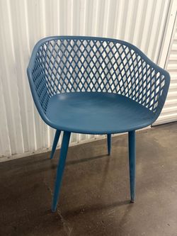 Piazza Blue Outdoor Chair - Set of 6
