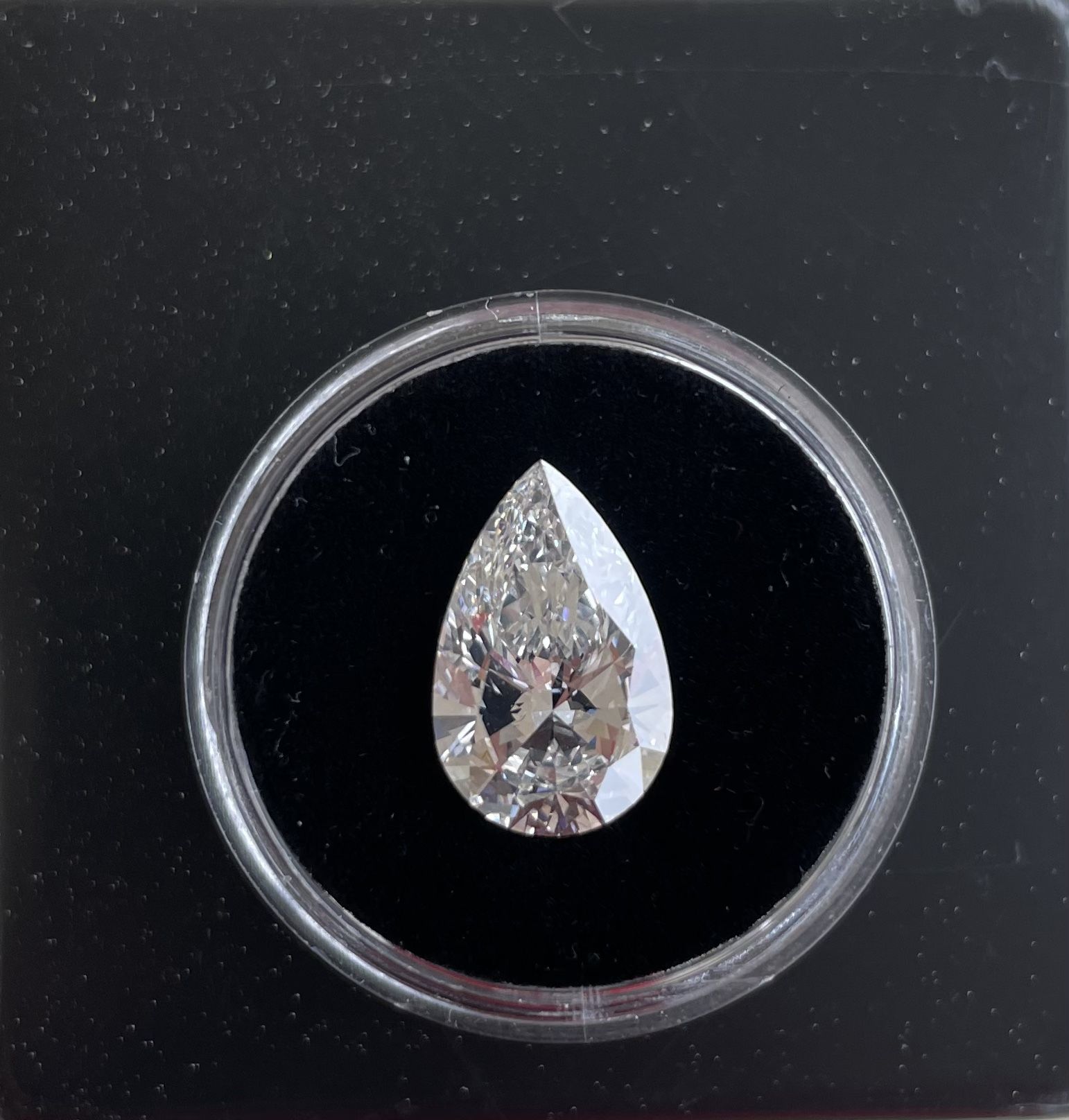 2.85 Carat Pear Shaped Lab Grown Diamond
