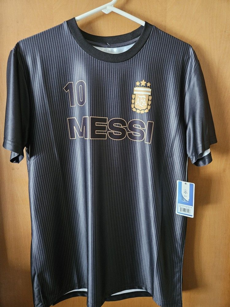 NWT Lionel Messi Argentina #10 AFA Black Training Jersey Men’s Sz M
