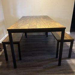 Modern Heavy Duty Kitchen Dining Table Set 