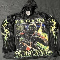 MOTION STUDIOS RACING TEAM BLACK HOODY SZ XXL  SUPREME UNDFTD 