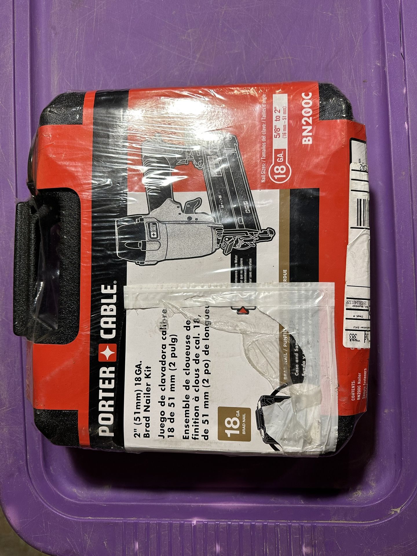 Brand New Porter-Cable BN200 In Original Package