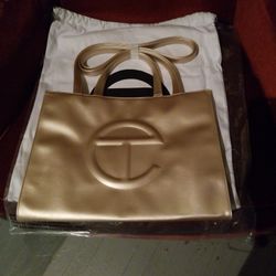 Telfar Gold Bag Medium 