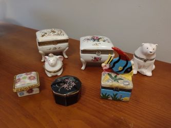 Collection of keepsake boxes