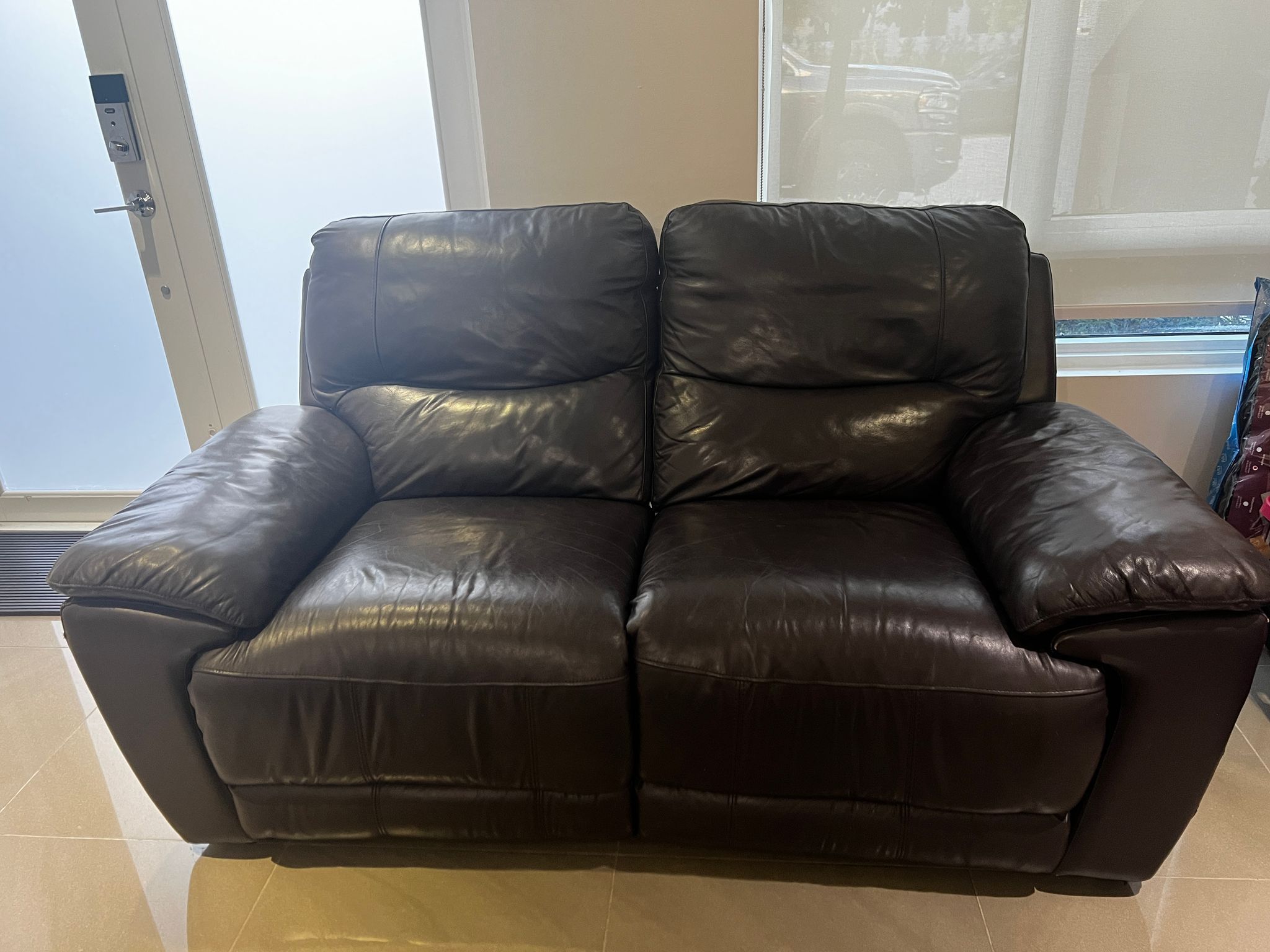 Couch/ Sofa/ Loveseat With Recliner
