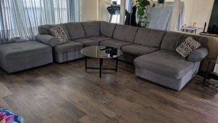 🔥 Large Sectional Living Room Set + Coffee Table & Side Table INCLUDED🔥