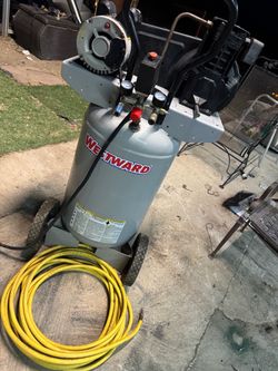 Westward Vertical Air Compressor with Hose