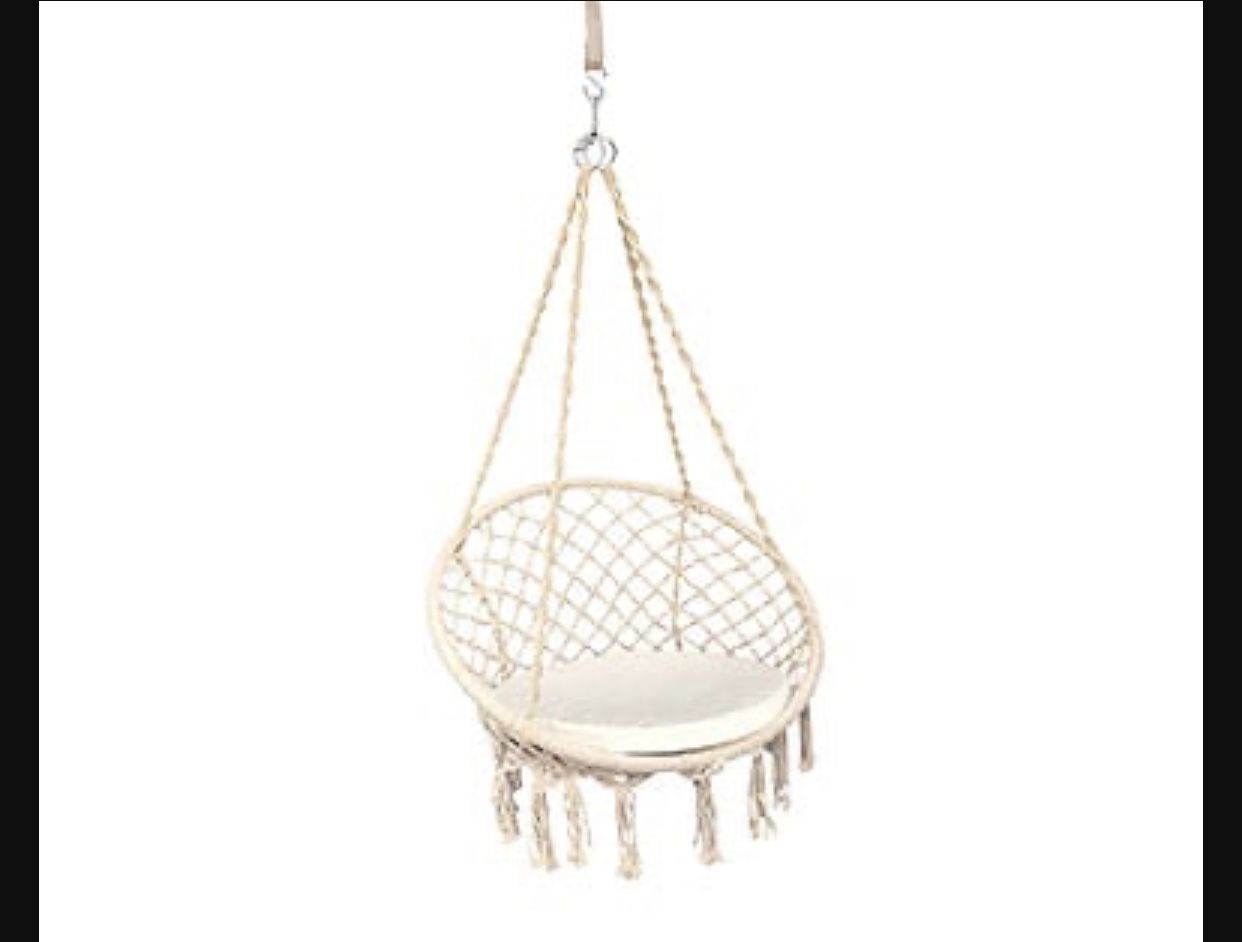 2 Brand New Boho Swinging Chair Set