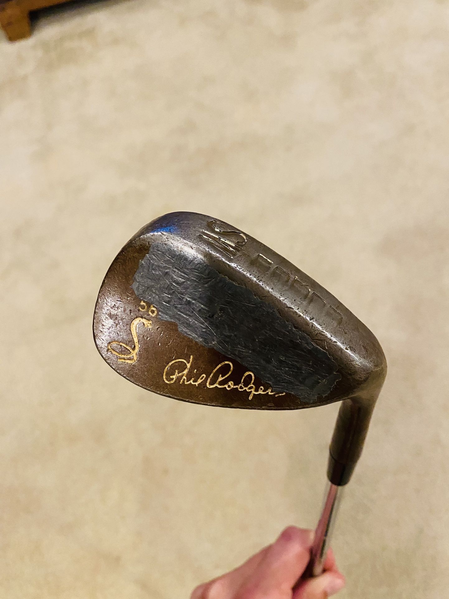 56 Degree Sand Wedge Cobra Phil Rodgers Right Handed Welded for Heavier Weight