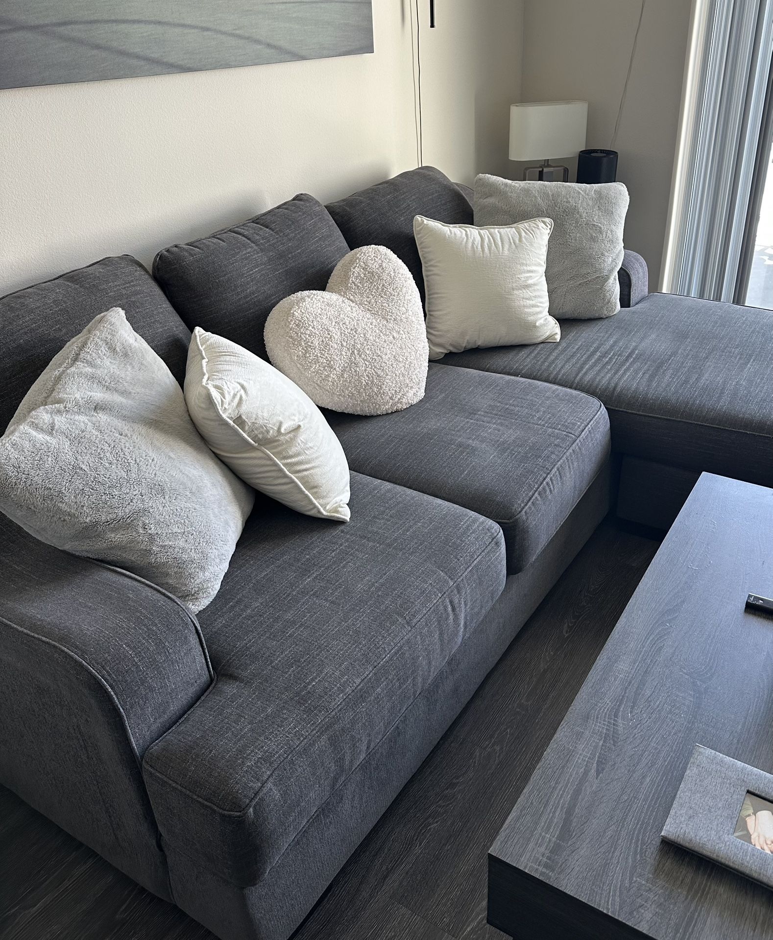 Grey L Shape Couch