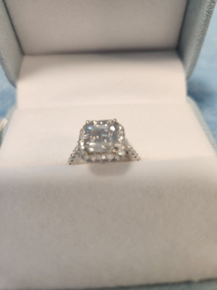 Moissanite 14kt White Gold 3ct