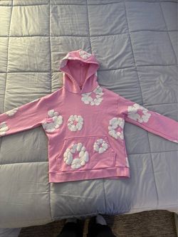 Denim Tears Cotton Wreath Hoodie Pink