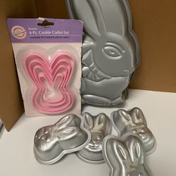 Wilton Easter Cake Pan & Cookie Cutter 