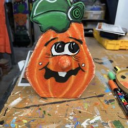 Handmade Wooden Pumpkin