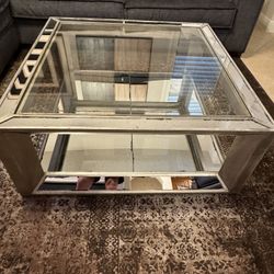 Z Gallerie Square Coffee Table 