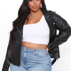 Vegan leather Jacket 