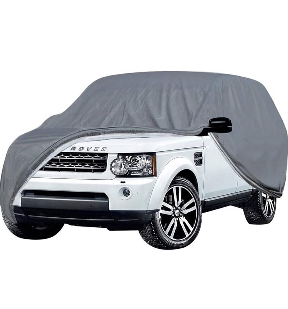  Executive Storm-Proof Auto Cover - 7 Layers -Developed for Any All Conditions - Ready-Fit Semi Glove Fit fro SUV, Van, and Truck - Fits up to 206 Inc