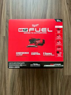 Milwaukee M12 FUEL 12-Volt Li-Ion Brushless Cordless 6 in. Random Orbital Sander Kit