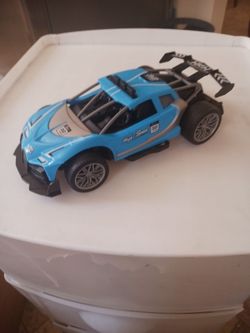 New toy racer blue car