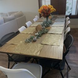Dining table for up to 12 People. 6 Chairs included