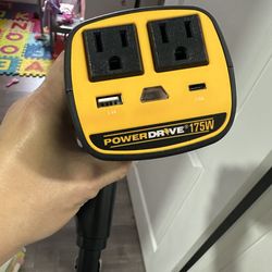 RoadPro PowerDrive 175W Cup Power Inverter (PDI175C)