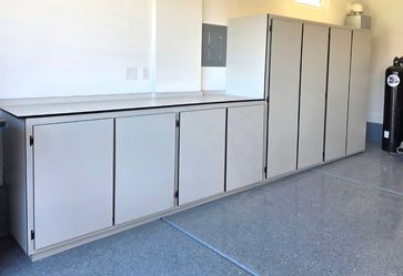 Garage Storage Cabinet Set with Workbench