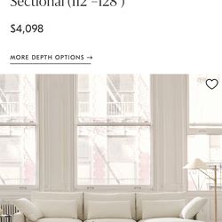 West Elm Harmony Deep Sectional Sofa