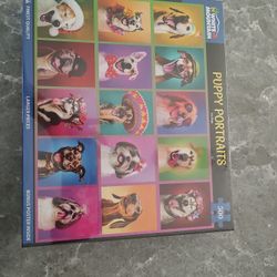 White mountain puppy portraits puzzle 500 pieces new inbox