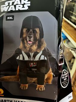 Dark Vader dog costume xxl