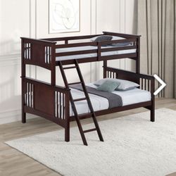 TWIN OVER FULL BUNKBEDS ( FREE DELIVERY )