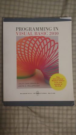 Programming In Visual Basic 2010 Edition Textbook