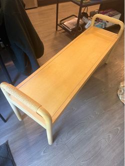 Wood bench