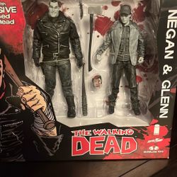 🧟‍♂️ Walking Dead Negan & Glenn Figure 2-Pack NIB 🧟‍♂️