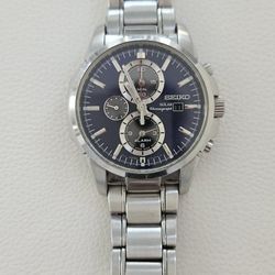Seiko Solar Watch Blue Dial