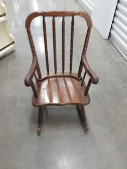 Children's antique rocker