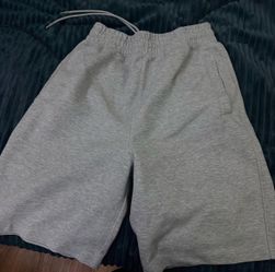 GREY UNIQLO SHORTS (will trade for hoodie or pants