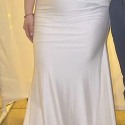 Mermaid Wedding Dress Size L 8-10 OBO
