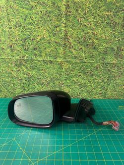 10-15 Jaguar XF Front Left Driver Side View Power Door Mirror Black OEM