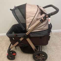 HPZ™ PET ROVER TITAN HD Premium Super-size Stroller SUV for Small/Medium/Large/X-Large Dogs, Cats and Pets (Taupe)