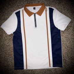 Men’s Zip Polo Medium Manfinity