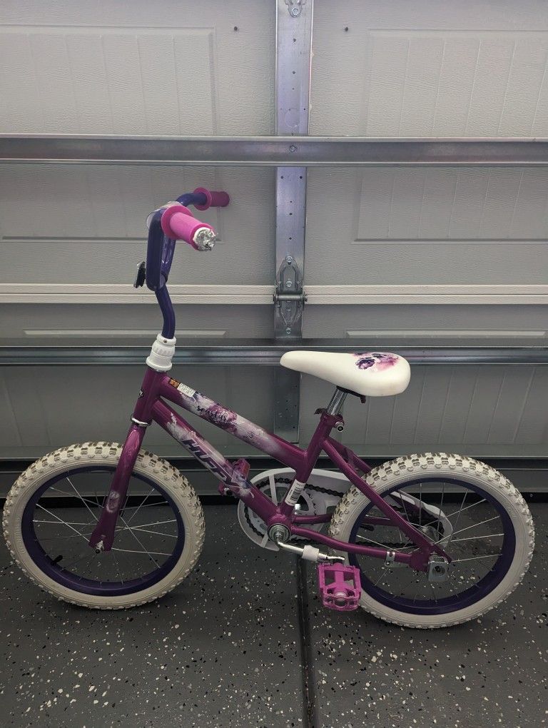 16 Inch Kids Bike for Girls With Princess Helmet