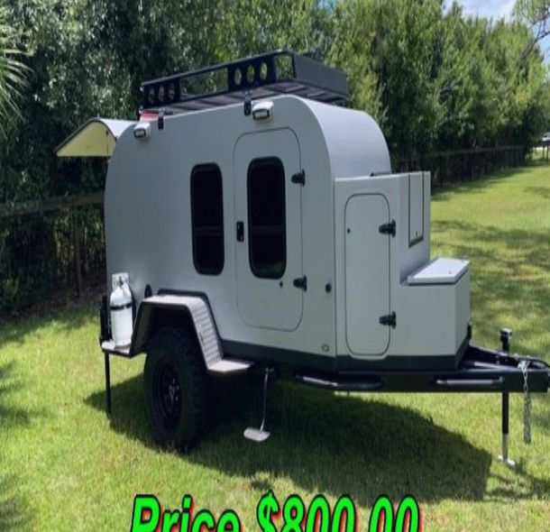 Photo  URGENT 8OO For Sale 2018 Teardrop Overland Trailer Clean title!In very good condition.